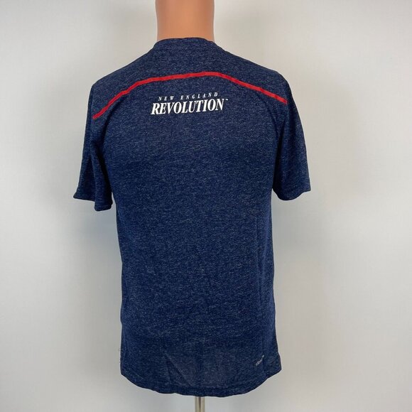 Adidas New England Revolution Performance T Shirt MLS Soccer Blue S - Picture 4 of 6